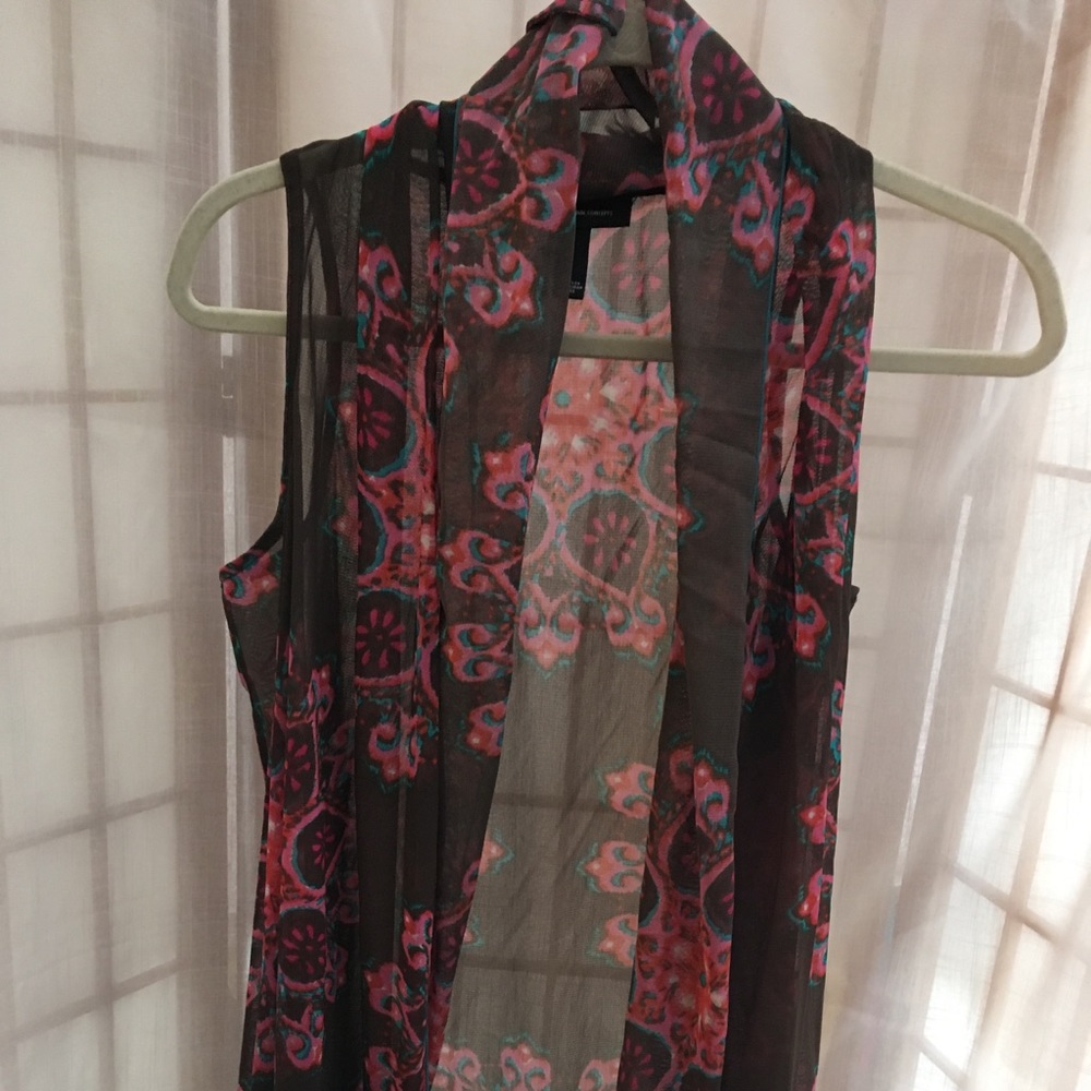 3/$30 INC International Concepts sheer sleeveless
